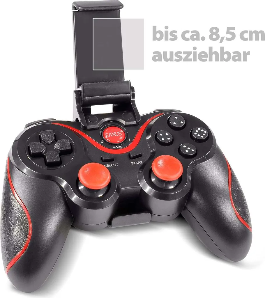 Manette de jeu Bluetooth compatible PS3 et Android Eaxus Noire - 5
