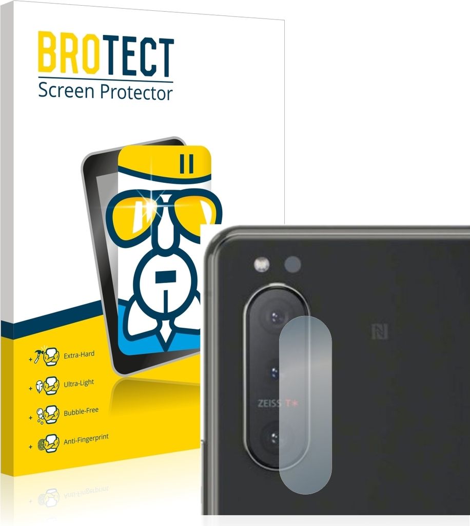 BROTECT Schutzglas für Sony Xperia 5 II (NUR Kameraschutz) Schutzfolie Panzer Folie Glas Display Schutz klar