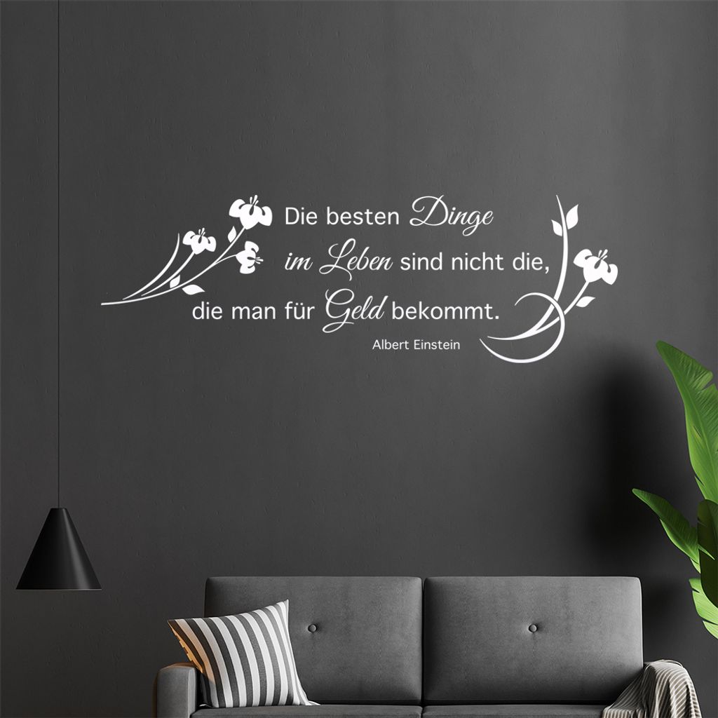 Die besten Dinge ... Wandtattoo in 6 Größen - Wandaufkleber Wall Sticker - Dekoration, Küche, Wohnzimmer, Schlafzimmer, Badezimmer