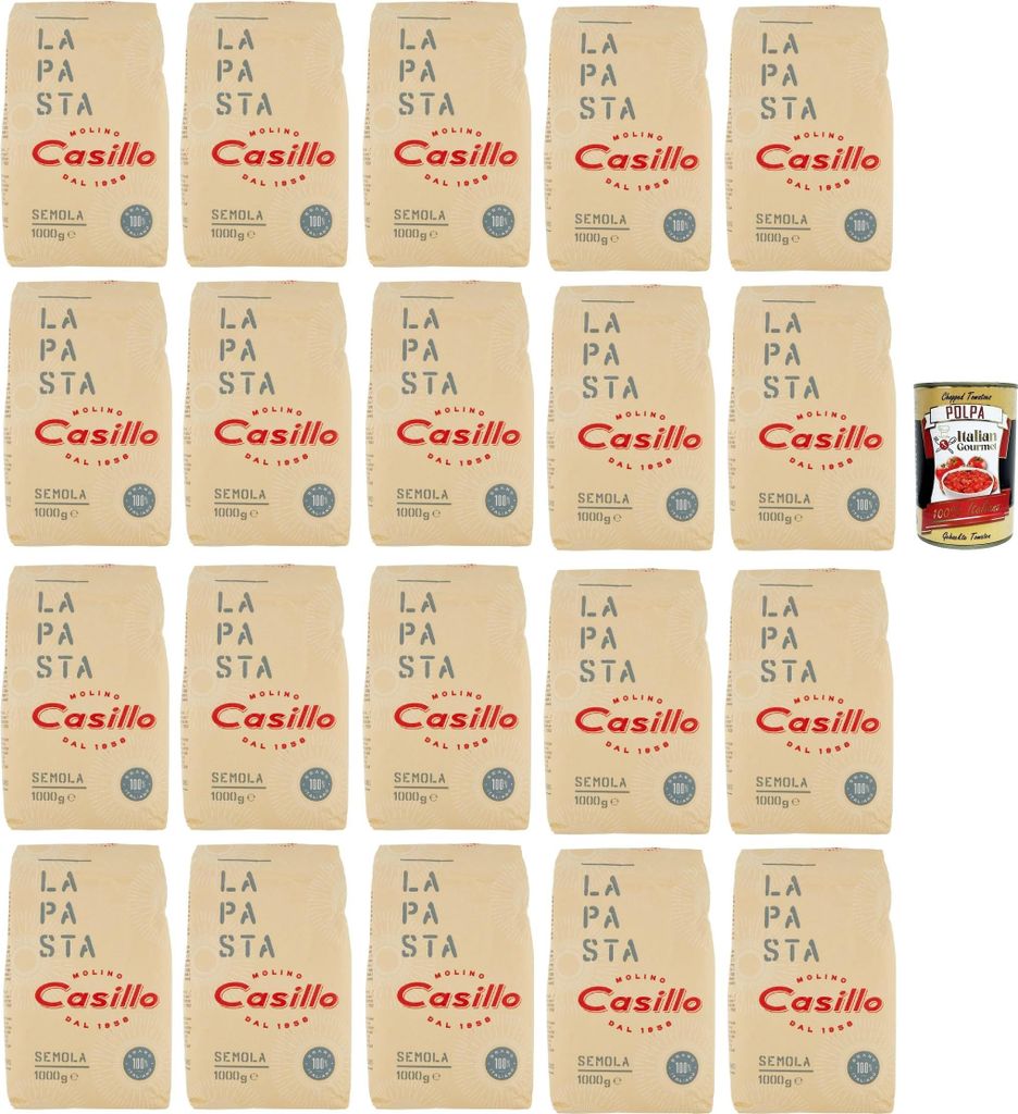 Molino Casillo, Semola di Grano Duro "La pasta", Hartweizengrieß, 100% italienisch, ideal für die Vorbereitung einer Pasta mit einem authentische...