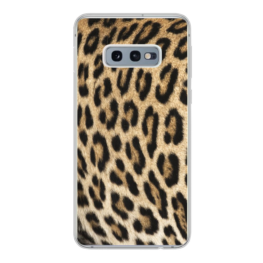 MuchoWow Handyhülle Schutzhülle Hülle für Samsung Galaxy S10e Panther-Schacht Silikon Softcase Handy Hülle - Handy