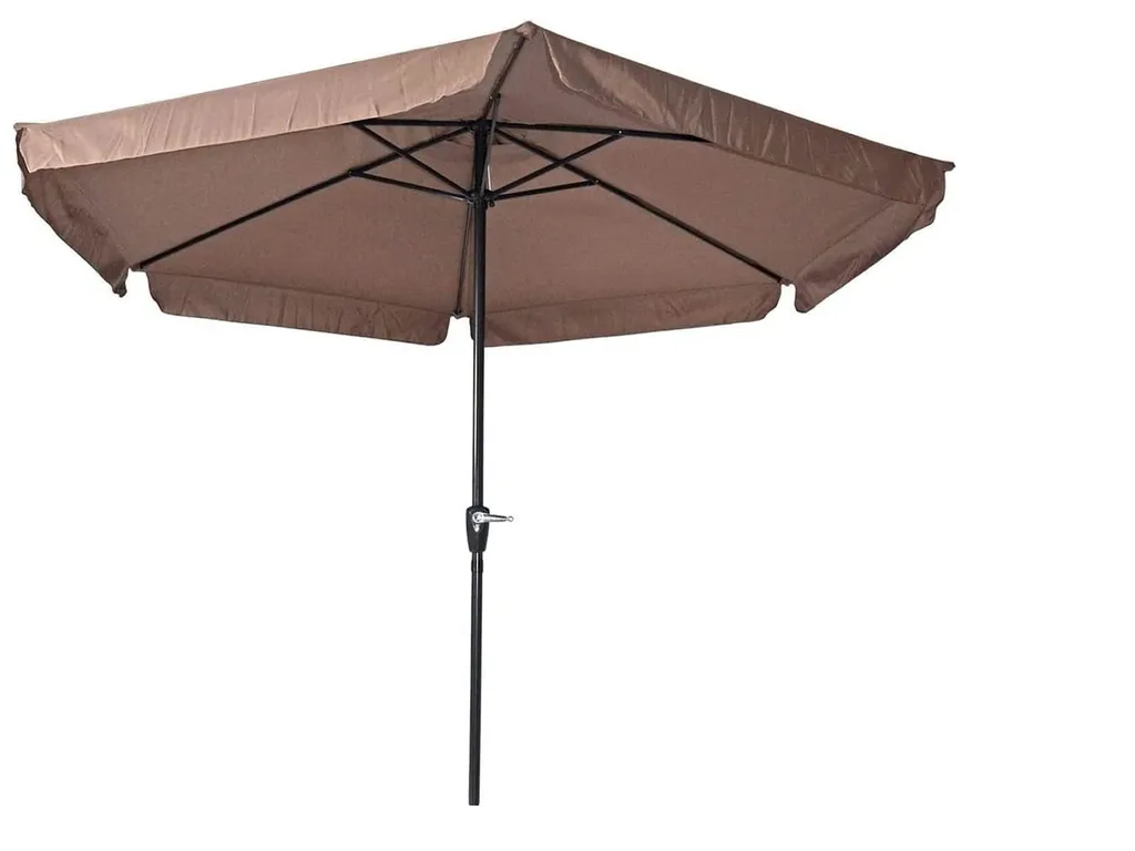 Parasol de Terrasse 3m Gemini Taupe, Idéal pour Déjeuner à l'Ombre au Jardin