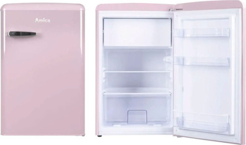 Amica - KS 15616 P - Kühlschrank - Pink - Retro Desing Produktbild 3