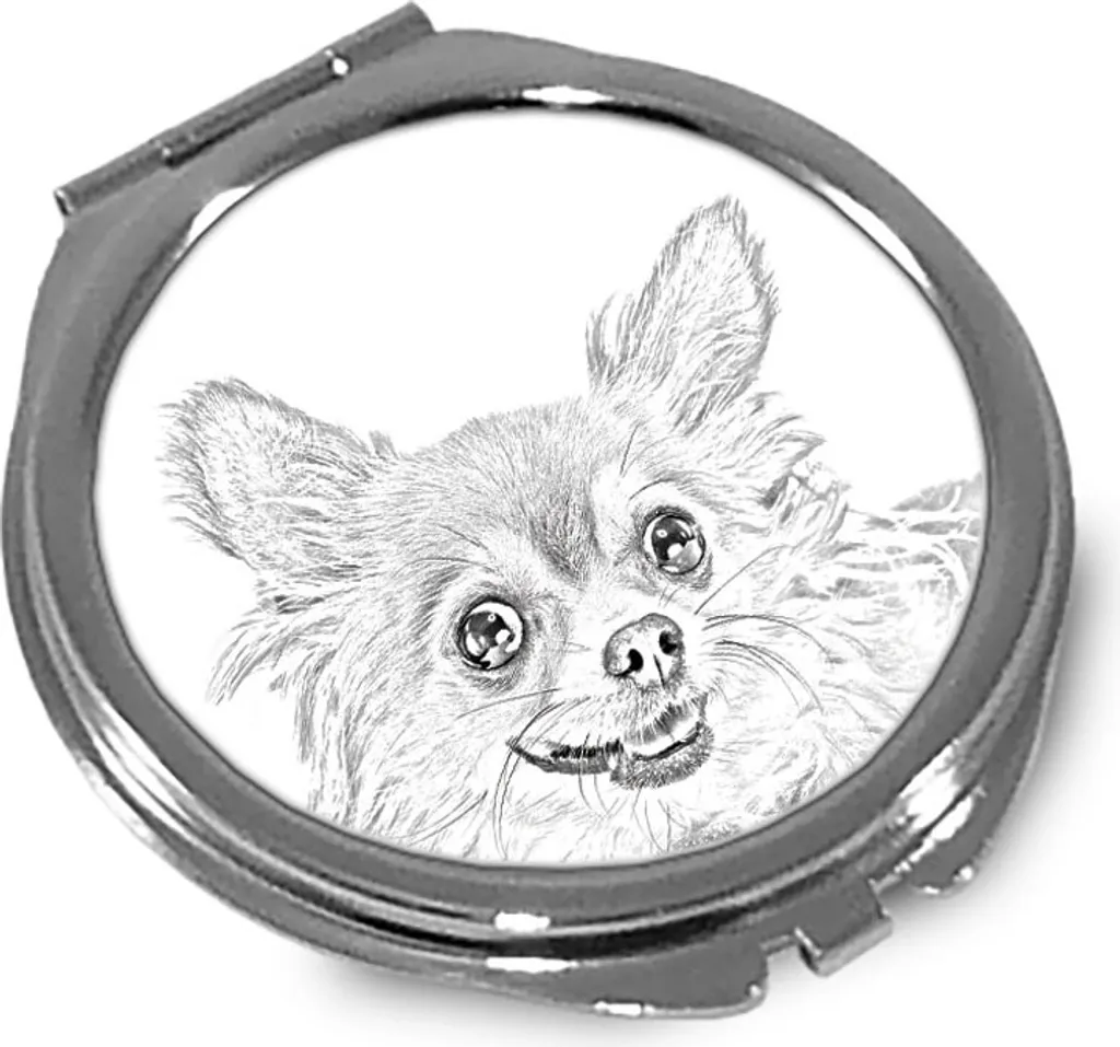 Specchietto da Borsa Chihuahua Art-Dog | Personalizzato e Originale