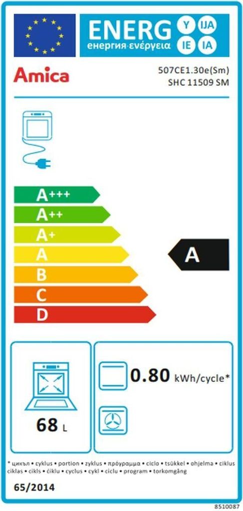 Amica - SHC 11509 SM - Standherd - Ceran - Schwarz - 50 cm Produktbild 2