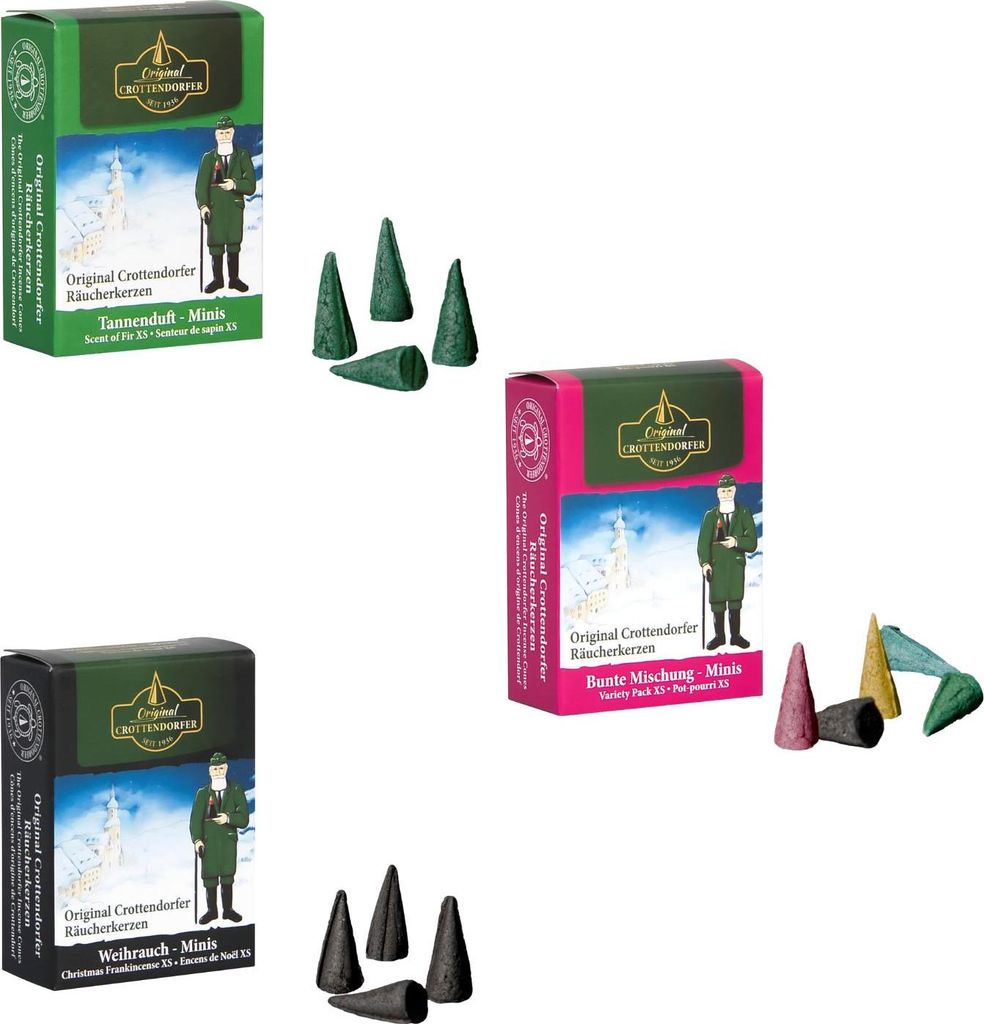 Crottendorfer Räucherkerzen  3er Set Mini Räucherkerzen Produktbild 
