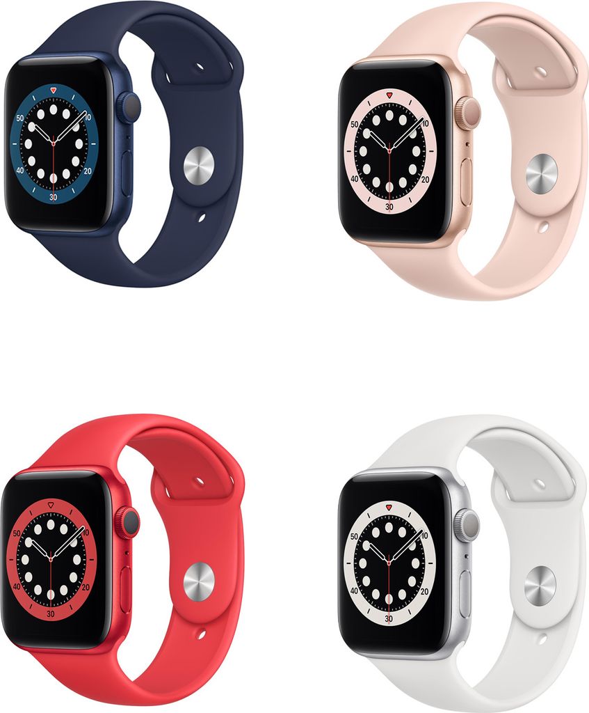 Apple Watch Series 6, OLED, Touchscreen, 32 GB, WLAN, GPS Produktbild 