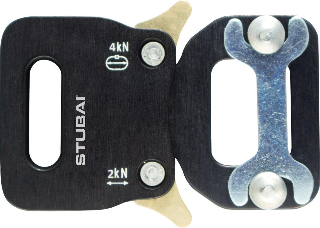 STUBAI Gurtschnalle bis 12 mm | vergütetem Aluminium mit schwarzer Eloxierung | CLICK FIX FLEX 2.0 MINI | verhindert Öffnen unter Last | Profiqua...