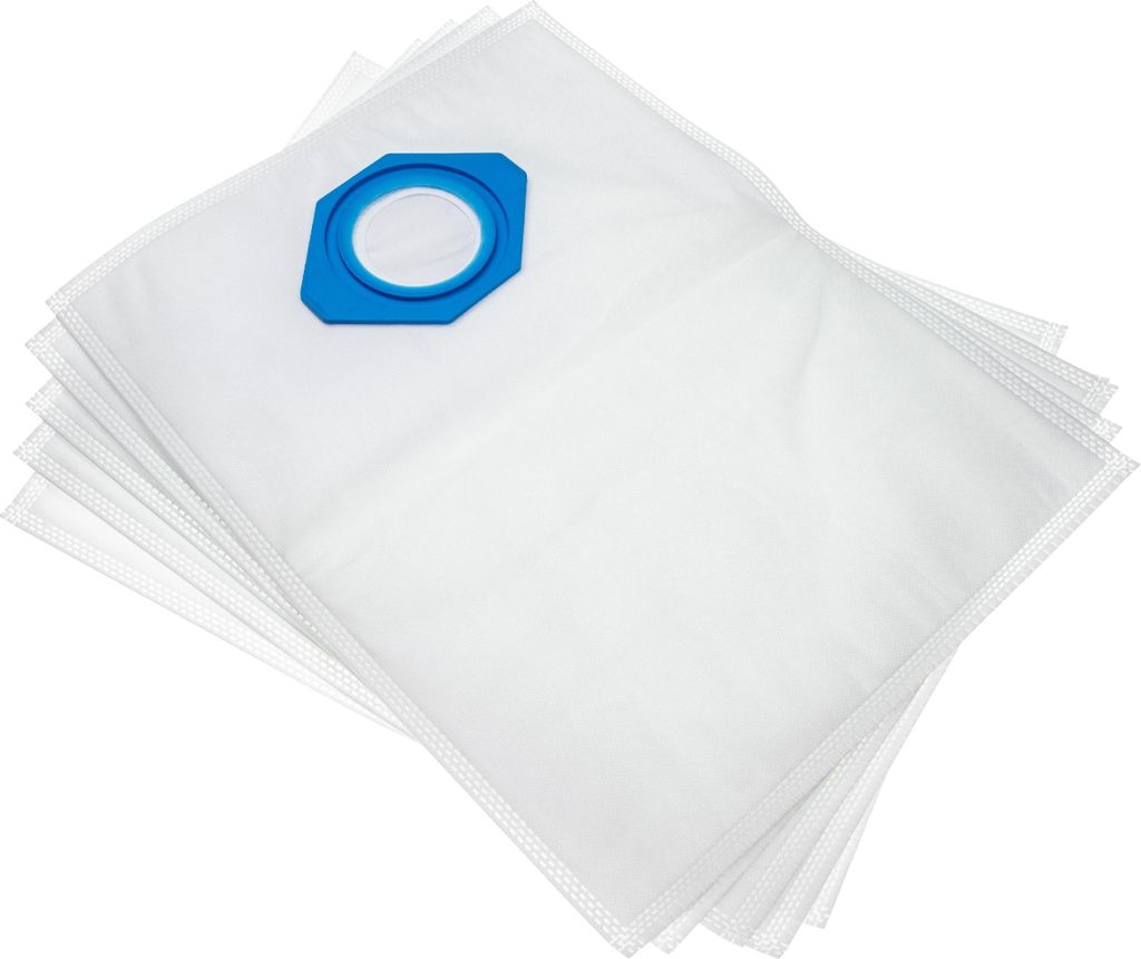 vhbw 5x Staubbeutel kompatibel mit Nilfisk GS 78, GS 73, GS 79, GS 74, GS816200, GS 75, GS 80, GS 76, GS 77, GS 81 Staubsauger - 30cm x 20cm Weiß