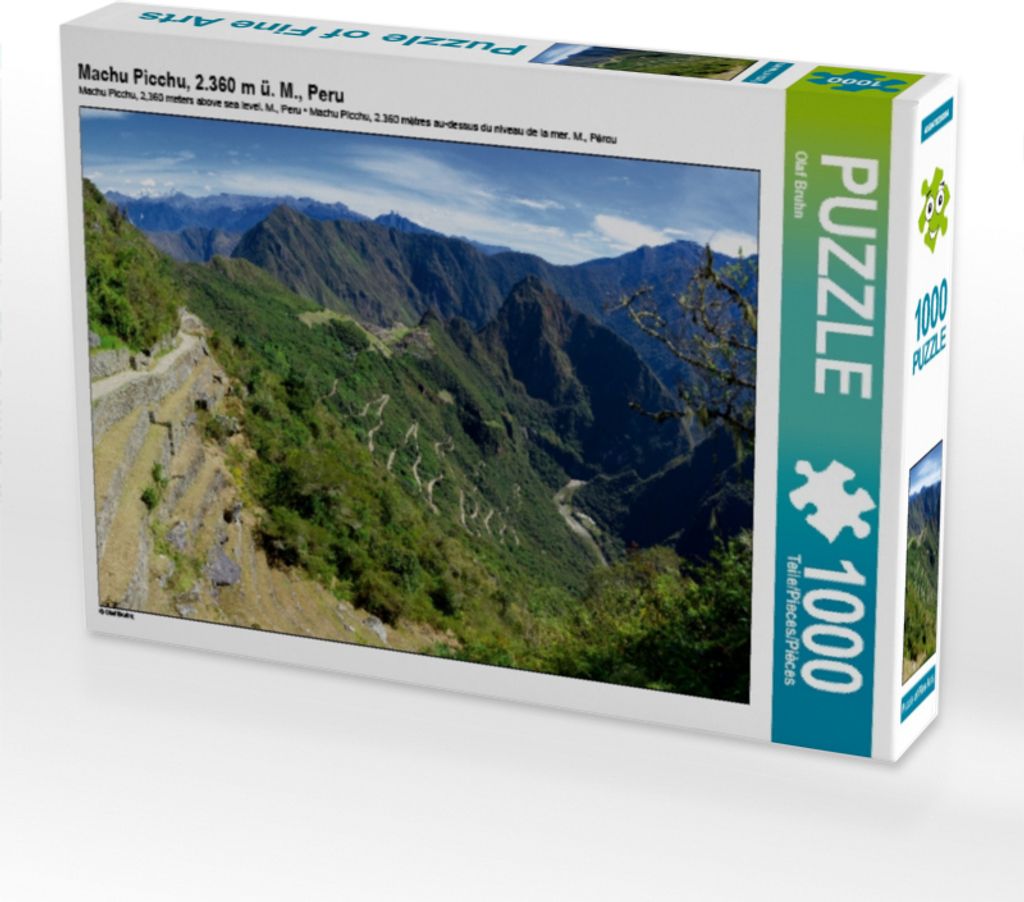 Calvendo Machu Picchu, 2.360 m ü. M., Peru 1000 Teile Puzzle quer 640x480mm, Bruhn Olaf; 7403701
