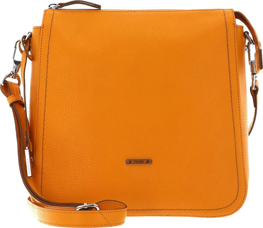 Sac à épaule femme orange Curcuma - Petit sac bandoulière chic PICARD