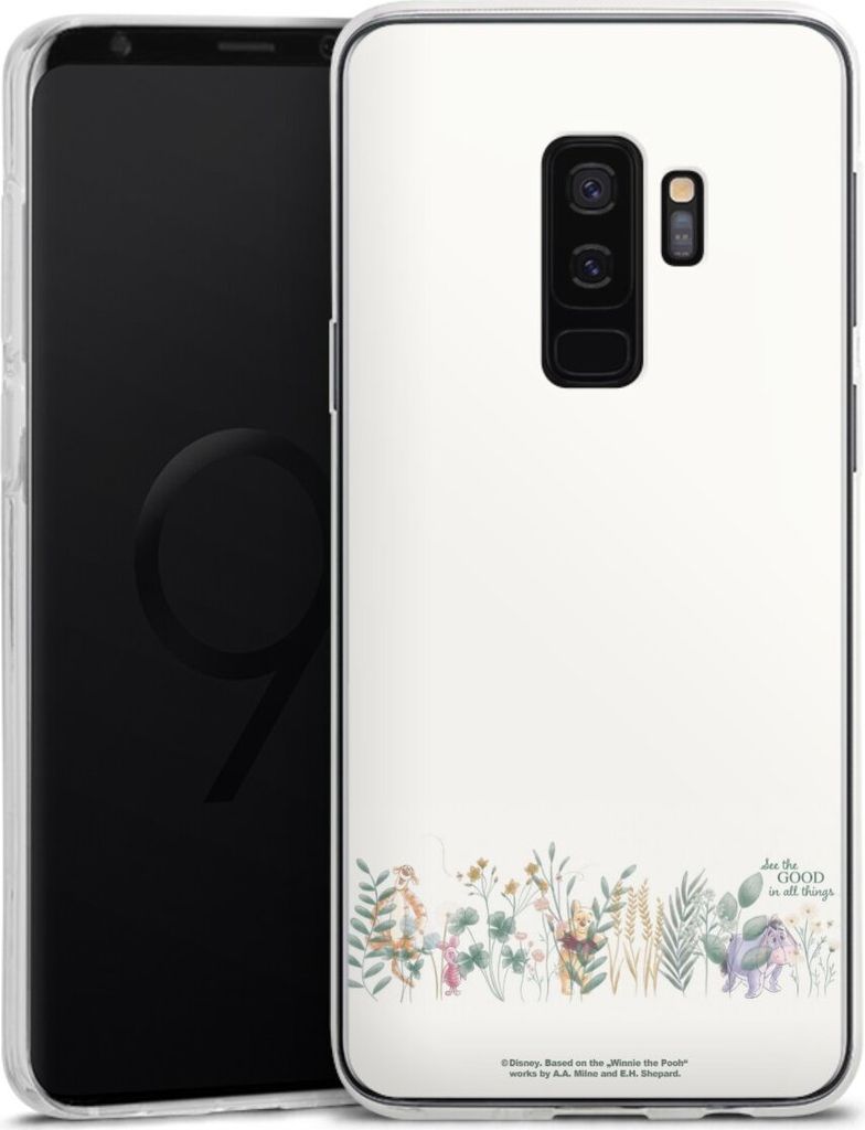 DeinDesign Handyhülle für Samsung Galaxy S9 Plus Duos Silikon Hülle Case Smartphone Schutzhülle Disney Winnie Puuh Eukalyptus
