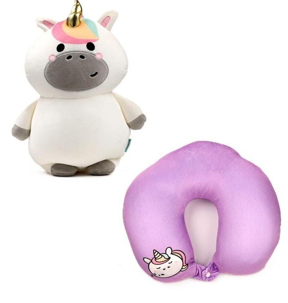 Cuscino da viaggio e peluche Unicorno 2 in 1 Immagine del prodotto 