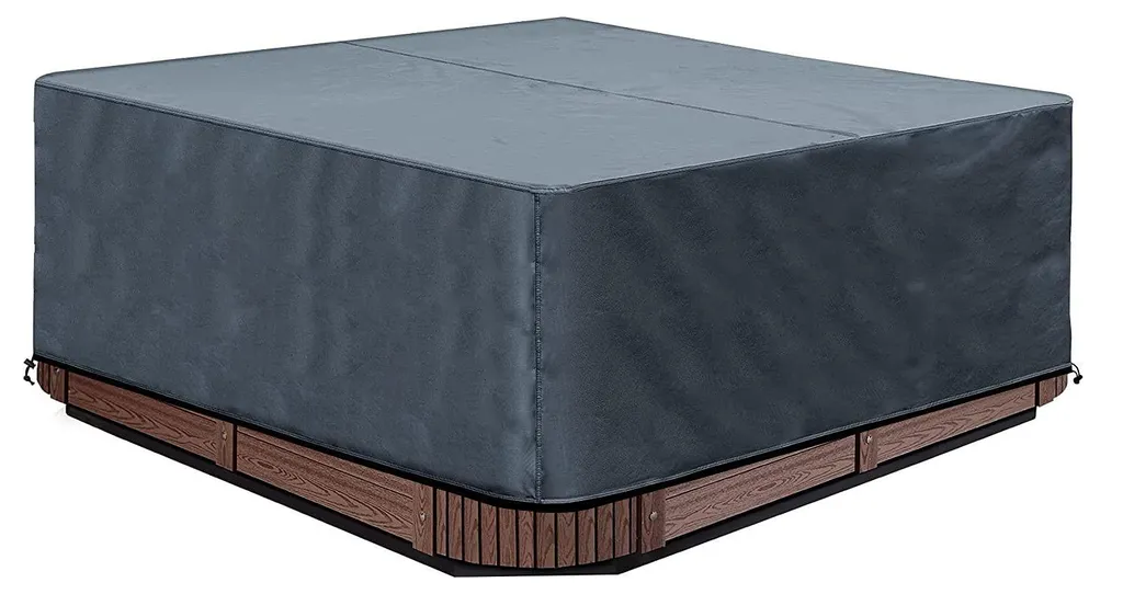 Housse de spa anti-UV et coupe-vent 200x200x85 cm : stop aux saletés