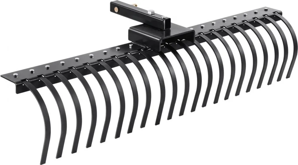 Râteau 21 dents en acier pour pelouse - Largeur 152,4 cm haute qualité