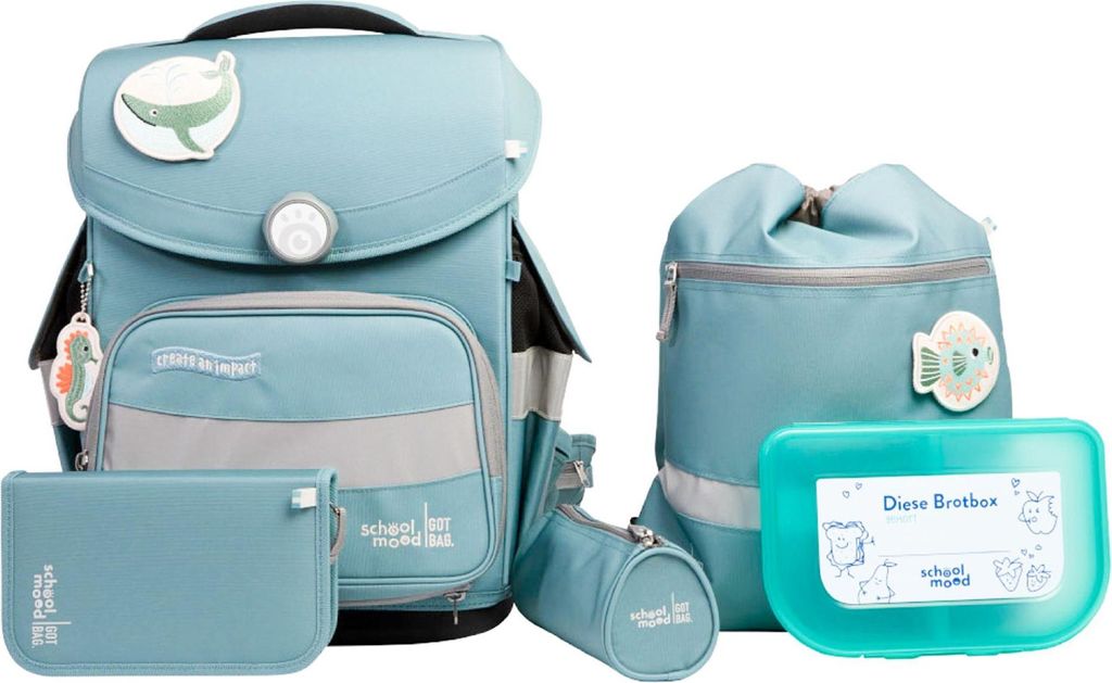 School Mood Timeless Pro Dolphin (Ocean Collection), 6 tlg. Obrázek produktu 