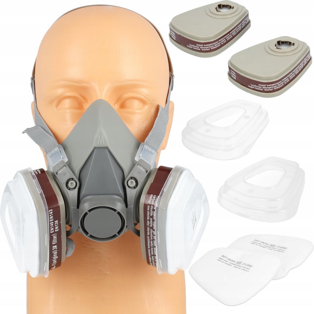 LACKIERMASKE HALBMASKE STAUBschutz SET FILTER EINSATZ Produktbild 