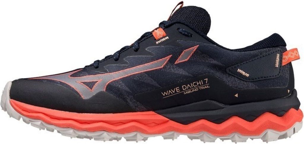 Mizuno Wave Daichi 7W Damen Laufschuhe Marine/Rot, Gr 39