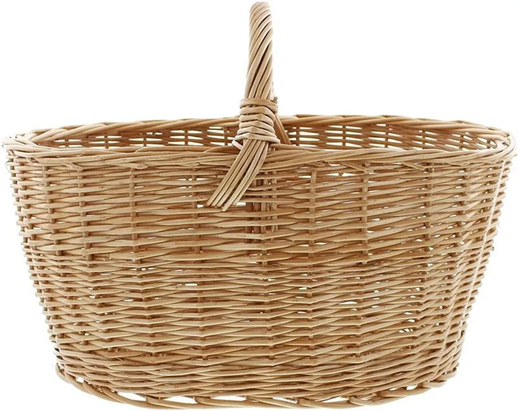 Panier en osier robuste 50 cm : la solution durable pour vos courses