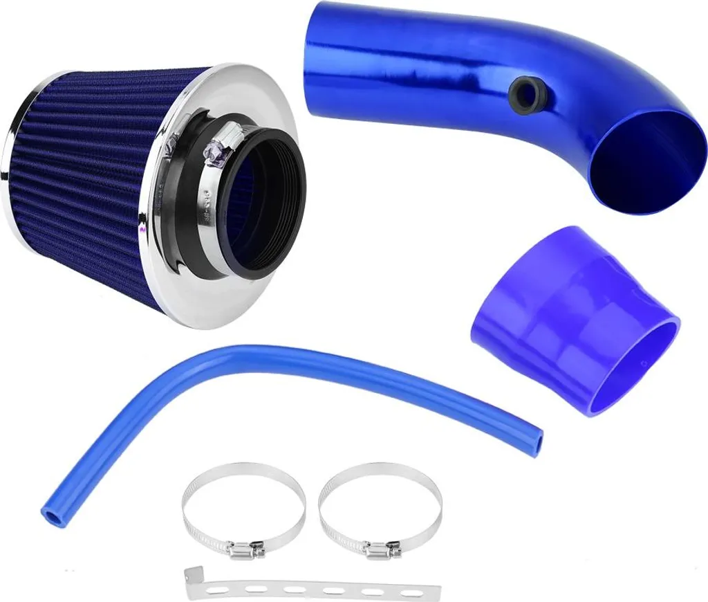 Admission d'Air Froid 76mm Bleu en Aluminium pour Résoudre la Perte de Puissance