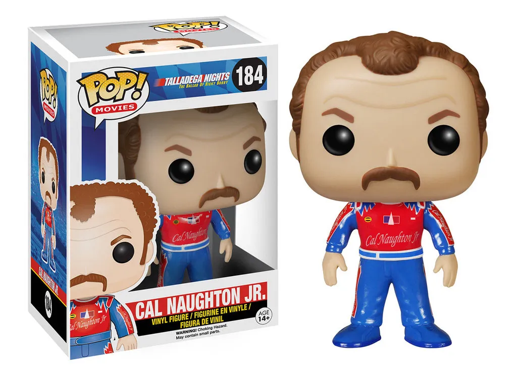 Cal Naughton Jr 184 Talladega Nights Funko POP avec Détails Authentiques