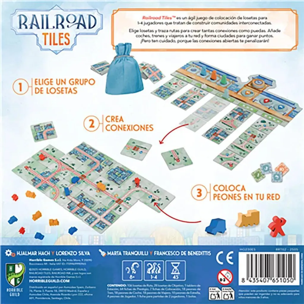 Jeu de Construction Railroad Tiles Multicolore : Rail et Stratégie