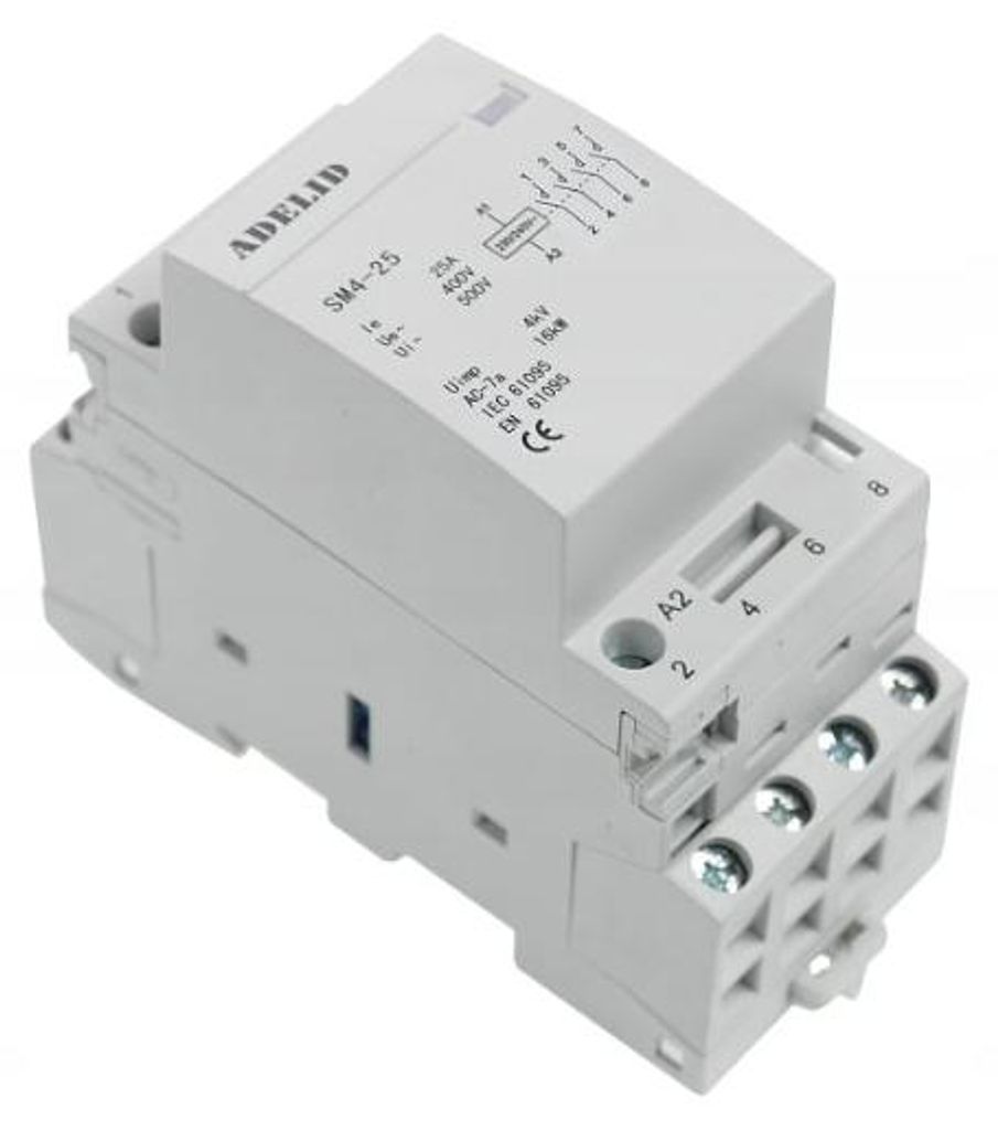 Adelid SM4 25-40-230V Modulární stykač 25-22 230V 25A 4Z Obrázek produktu 