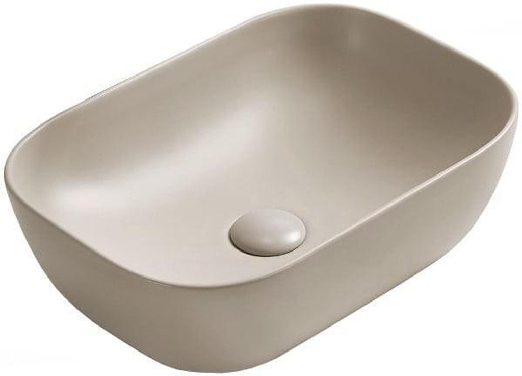 Rita lavabo à poser 45 x 32 cm, beige mat (21084566) Image du produit 