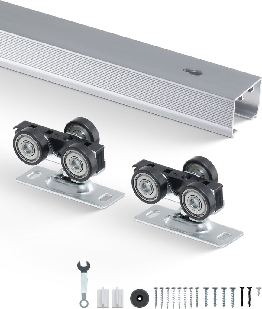 VEVOR Schiebetürbeschlag Schienensatz 1441 mm Beschlagsatz Produktbild 