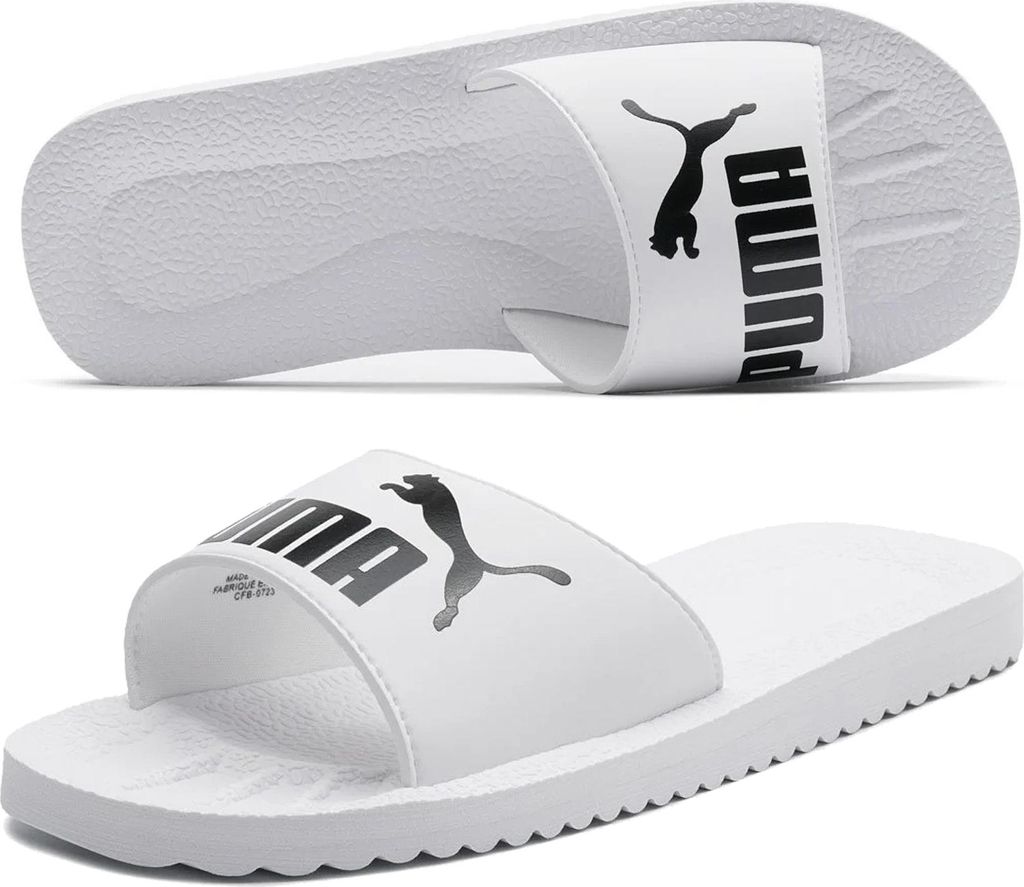 Weiße Puma Badeschuhe, Flip-Flops, klassisch Purecat 360262 Produktbild 