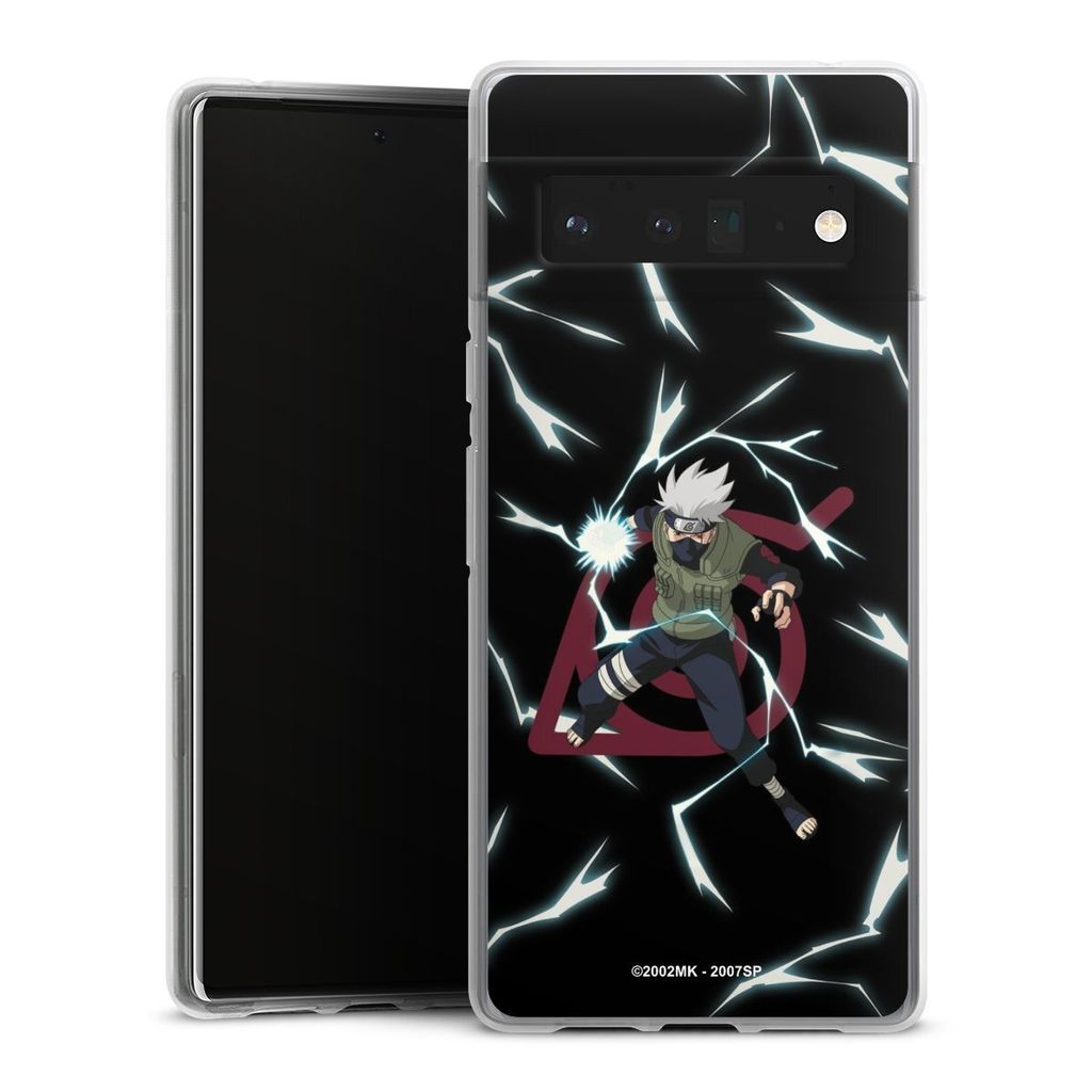 DeinDesign Handyhülle für Google Pixel 6 Pro Silikon Hülle Case Smartphone Schutzhülle Naruto Shippuden Offizielles Lizenzprodukt Kakashi