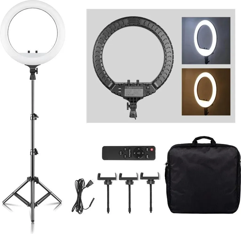 Luce ad Anello LED Dimmerabile 360° con Treppiede 150cm per TikTok
