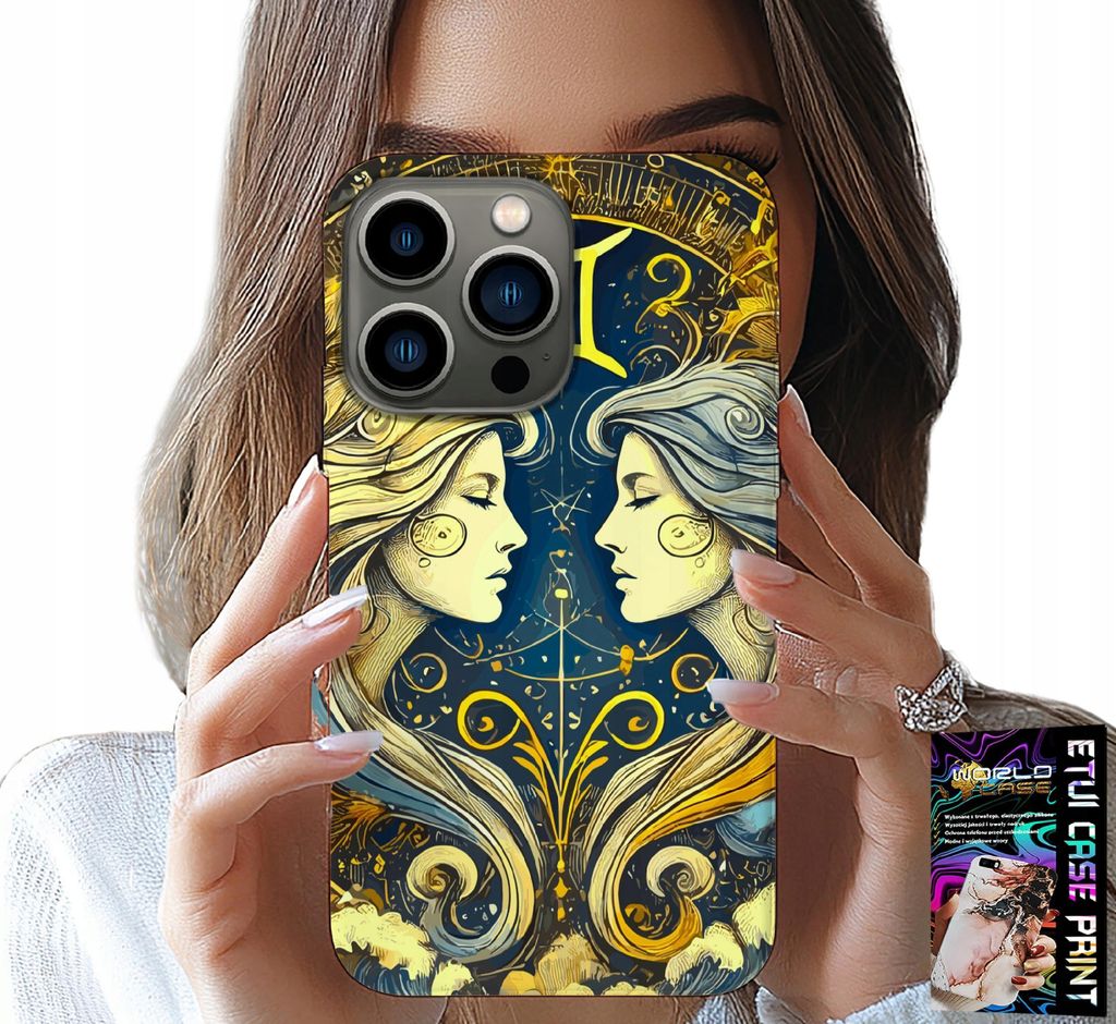 Fall Für Iphone 16 Pro - Sternzeichen, Zwillinge Astronomie Fall