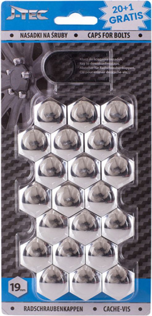J-TEC Radmutterkappe J21304 Kunststoff Blisterpack Produktbild 