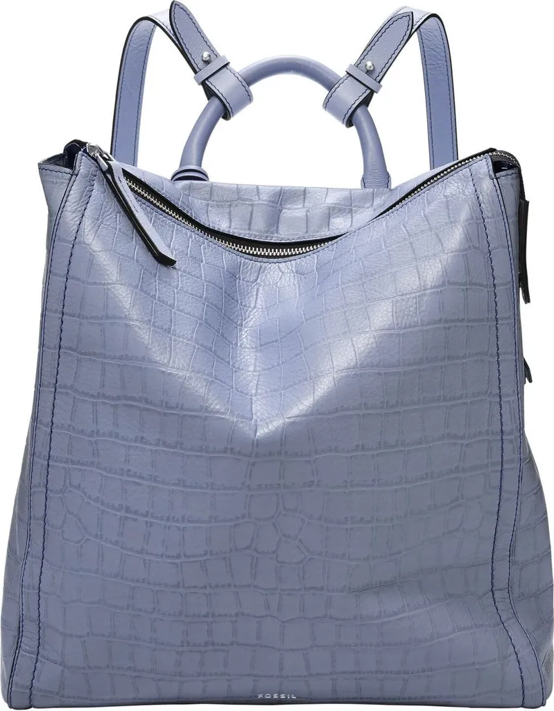 Zaino Fossil Parker Light Lilac: Pelle Pregiata e Stile per Tempo Libero