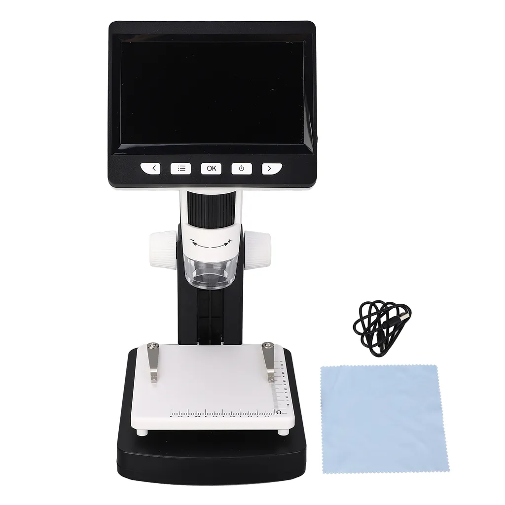 Microscope numérique 1000x avec écran IPS 4,3 pouces et LED réglables