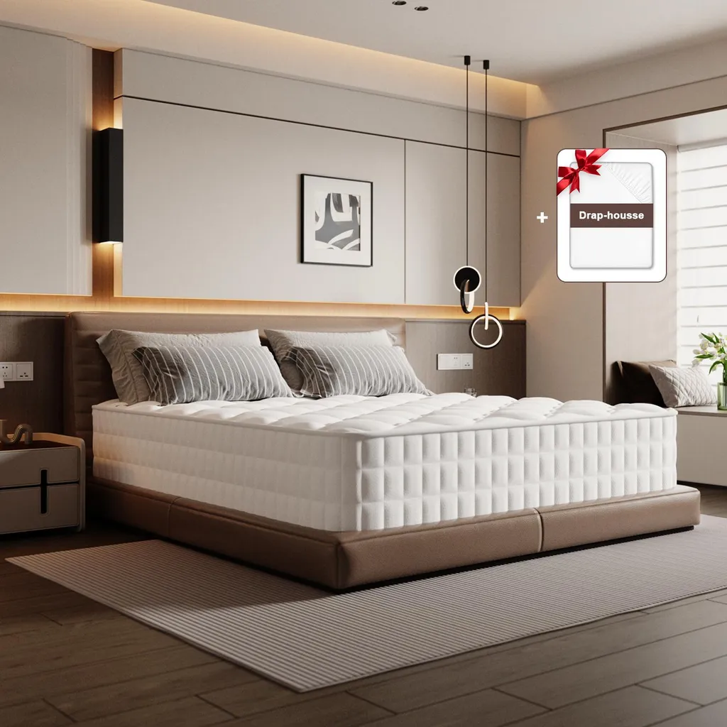 Matelas 160x200 cm Soutien Lombaire 7 Zones contre le Mal de Dos H3