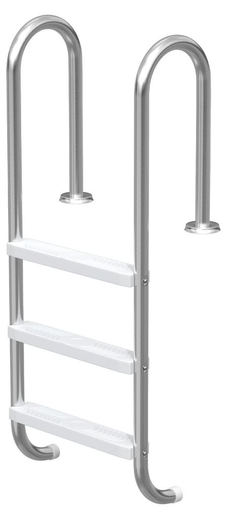 UISEBRT Edelstahl Poolleiter 3 Stufen 132cm Hoch, Produktbild 