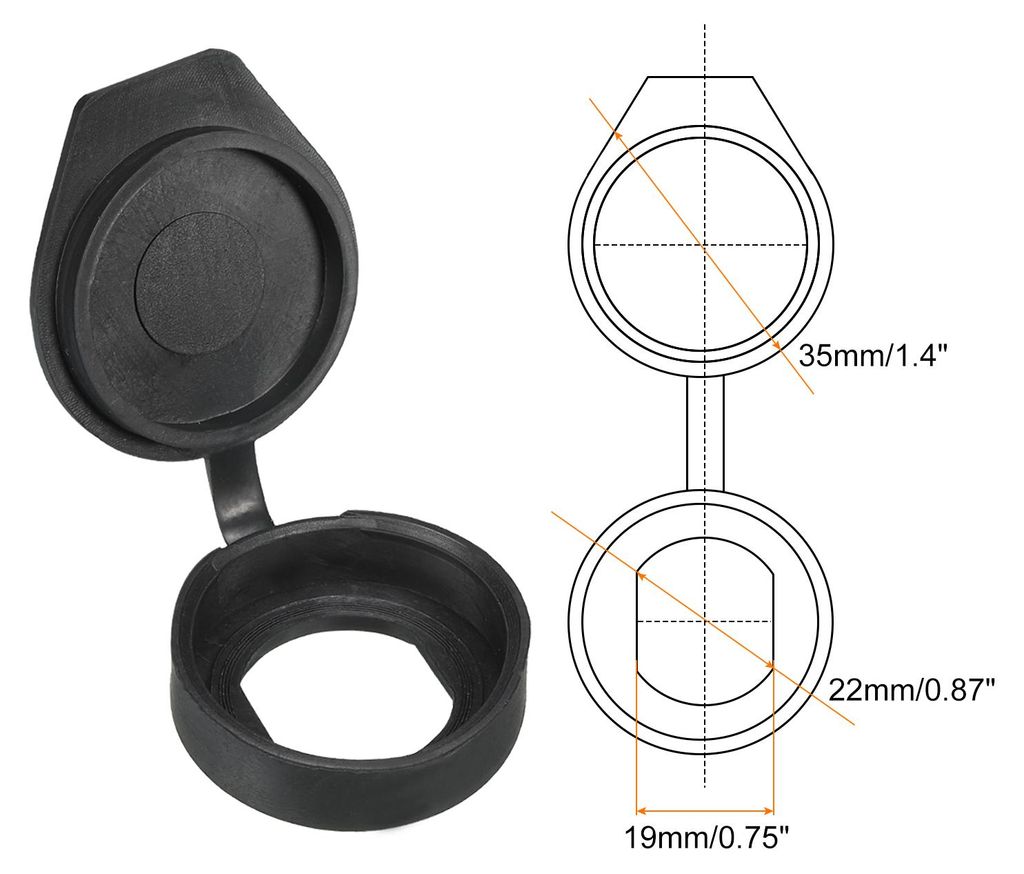 22mm Tš¹r Schloss Staubschutz 6 Packung Gummi Wasserdicht Schlš¹ssel Paneel Nocken Schloss Staubschutz Kappen fš¹r 22mm Nocken Schloss Schwarz