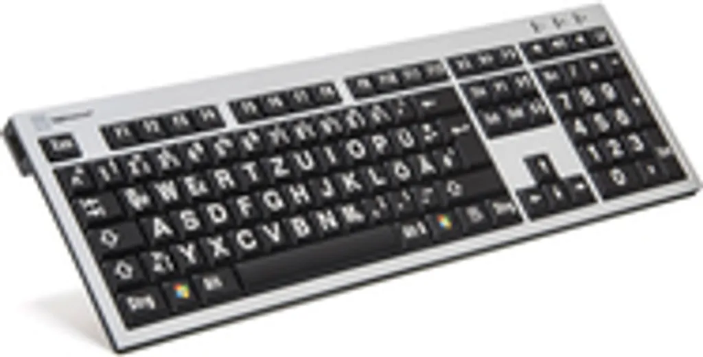 Clavier Logickeyboard XLPrint AZERTY USB en aluminium noir filaire