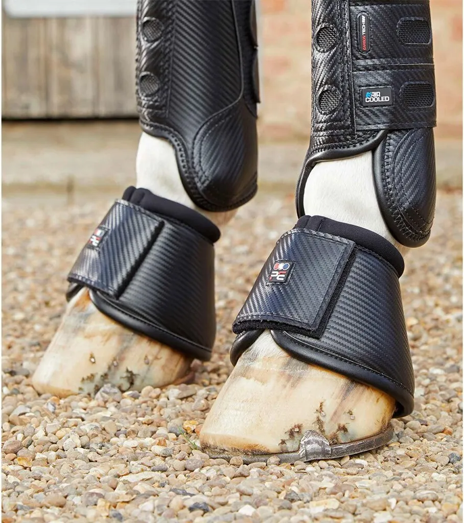 Évitez les Atteintes : Cloches Carbon Wrap Noir M Premier Equine Cheval