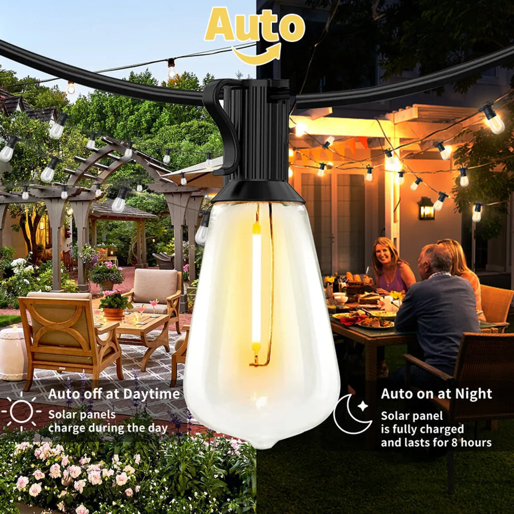 Guirlande lumineuse extérieure 10m incassable avec télécommande et dimmable