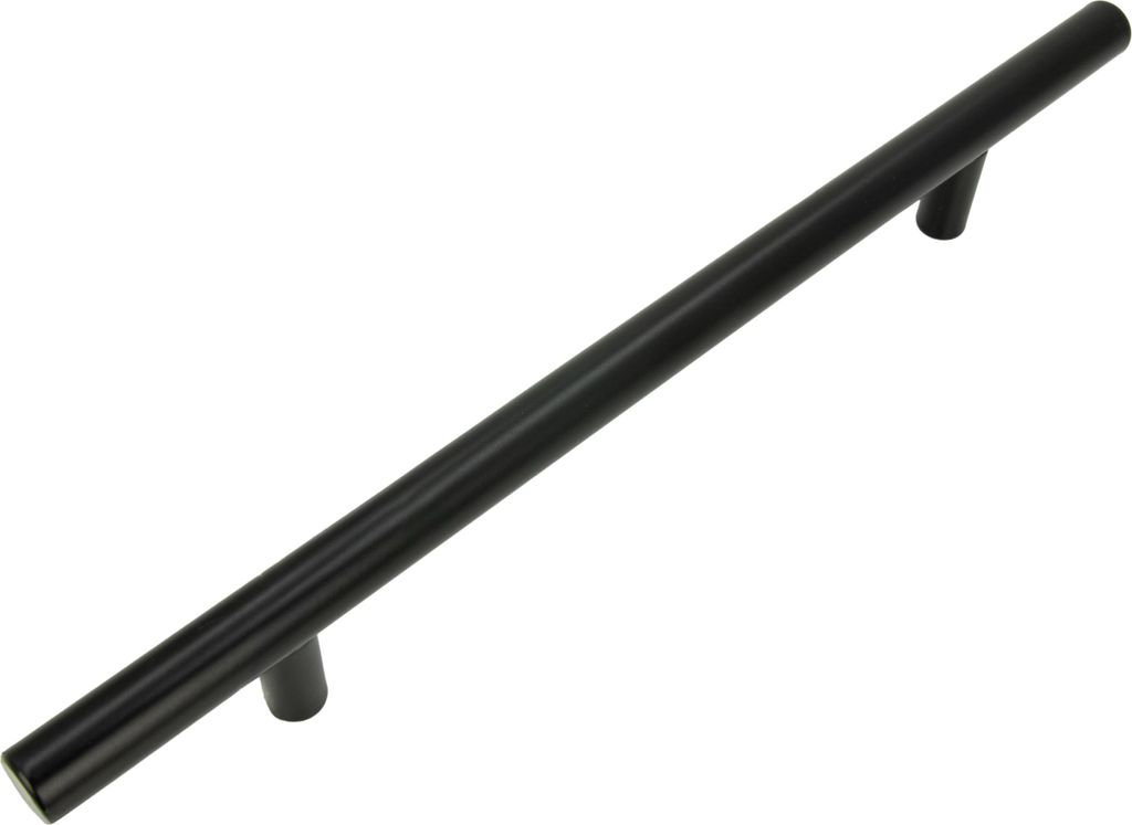 Eleganter 160 mm schwarzer Möbelgriff aus Edelstahl mit Produktbild 