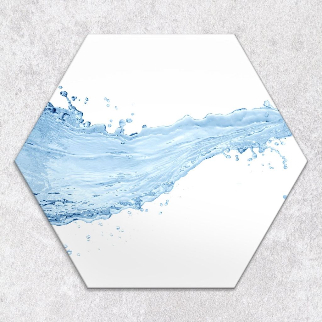 Glas-Herdabdeckplatten Glaskeramikkochfeld-Abdeckung Spritzschutz Glas hexagon 40 cm Spritzfrüchte