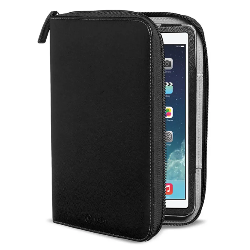 Pochette tablette 9.7 rembourrée Celly ORGANIZER2501 zippée noire