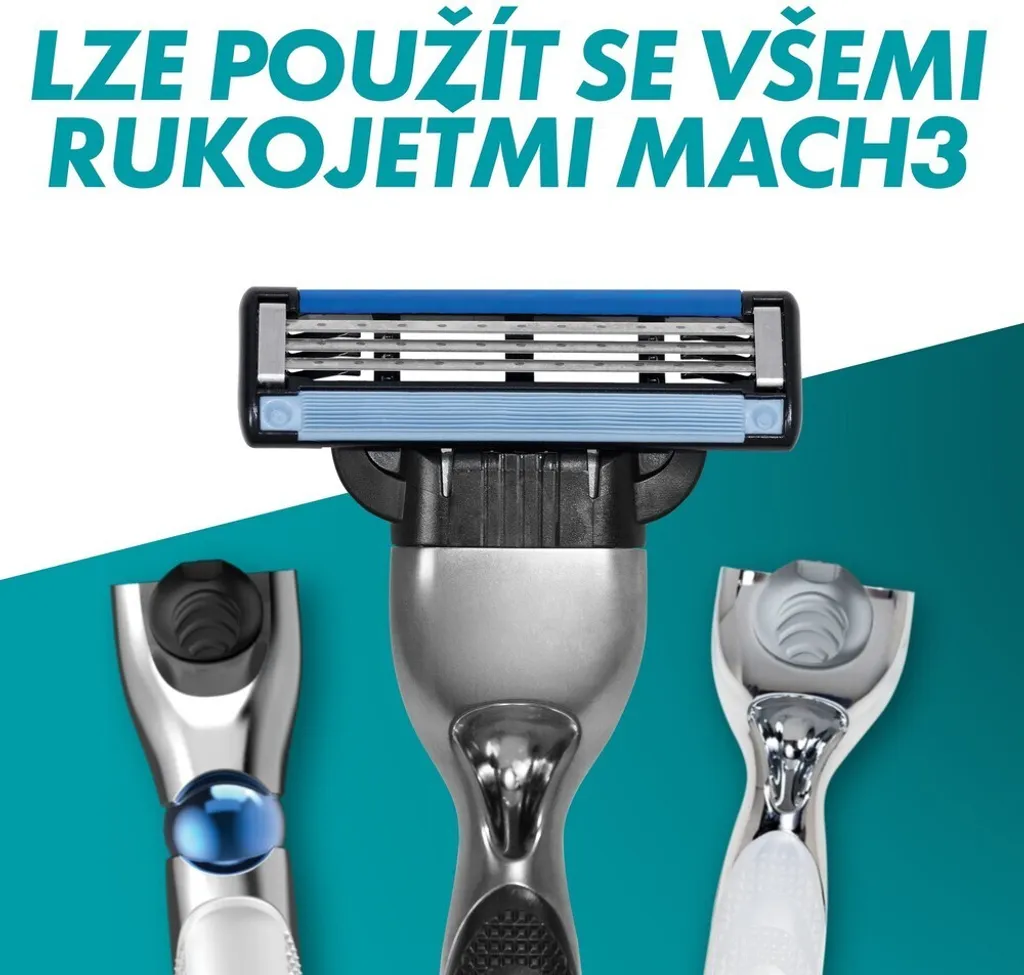 Pack Lame Mach3 Gillette pour rasage de près quotidien sans irritation - 5
