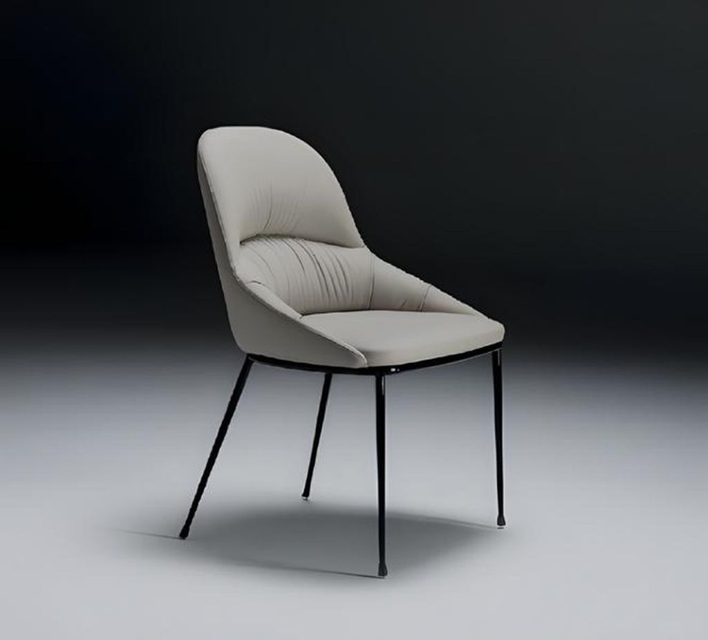 Stühle Luxus Design Polster Stuhl Esszimmerstuhl Sitz Lehn Metall Esszimmer