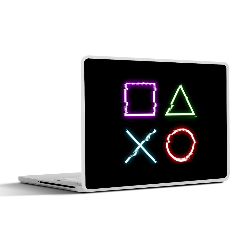 MuchoWow Laptop Aufkleber Sticker Cover Spiel - Controller - Tasten 31x22.5 cm - Laptop-Deko