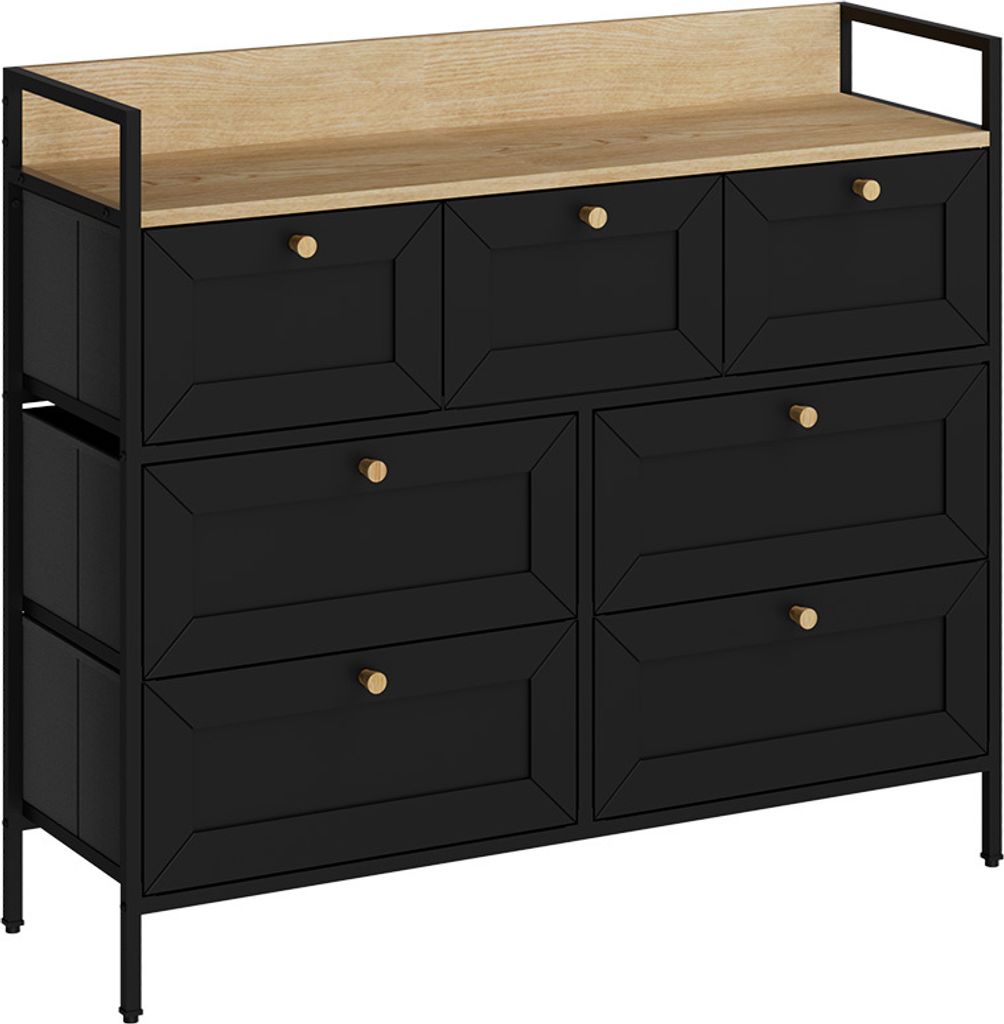 Komoda Vicco Belaro Czarny 98 x 85 cm z 7 szufladami, Model Zdjęcie produktu 