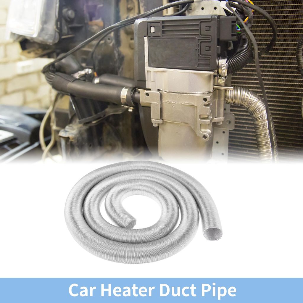 42mm Durchmesser 500cm Auto Heizungsluftschlauch Aluminiumfolie Warmluftschlauch Für Dieselheizer Silberfarben